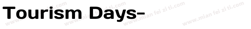 Tourism Days字体转换